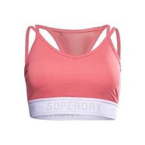 Superdry Sutien sport roz pal / alb imagine