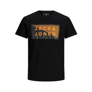 JACK & JONES Tricou 'Shawn' negru / portocaliu imagine