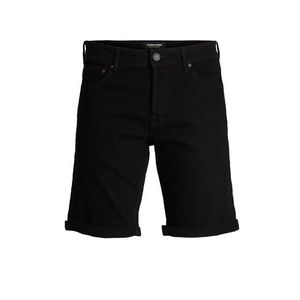 Jack & Jones Pantaloni scurți jeans bărbați, culoarea negru imagine