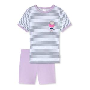 SCHIESSER Pijamale alb / mov deschis / roz / bleumarin / verde pastel imagine