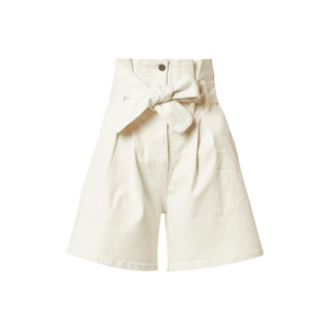 Bardot Pantaloni cu cute alb denim imagine