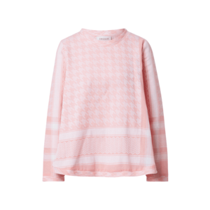 Cecilie Copenhagen Bluză roz / alb imagine