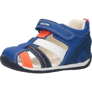 GEOX Pantofi deschiși albastru regal / bleumarin / portocaliu neon / alb imagine