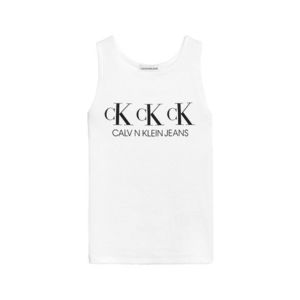 Calvin Klein Jeans Top alb / negru imagine