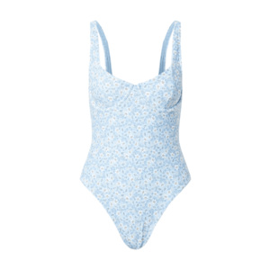 Abercrombie & Fitch Costum de baie întreg albastru deschis / alb / albastru imagine