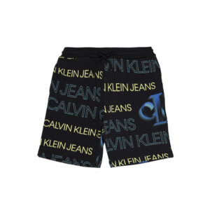 Calvin Klein Jeans Pantaloni negru / galben / albastru imagine
