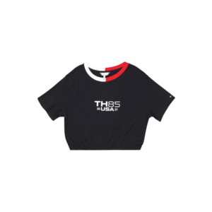 TOMMY HILFIGER T-Shirt alb / roșu / albastru noapte imagine