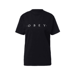 Obey Tricou 'NOVEL' negru / alb imagine