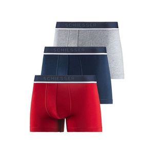 SCHIESSER Boxeri roșu / gri / bleumarin / alb imagine