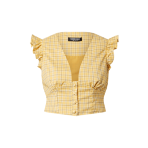Fashion Union Bluză 'VELINO' galben / alb / maro imagine