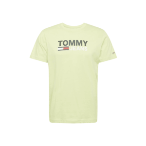Tommy Jeans Tricou alb / negru / verde deschis / roși aprins / bleumarin imagine