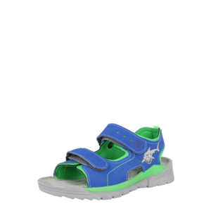 RICOSTA Pantofi deschiși 'Surf' verde limetă / albastru regal / gri imagine