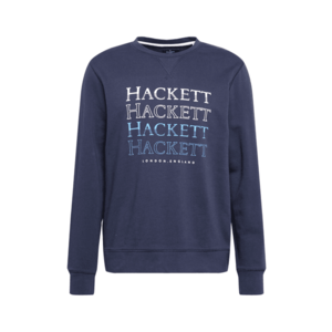 Hackett London Bluză de molton bleumarin / alb / albastru imagine