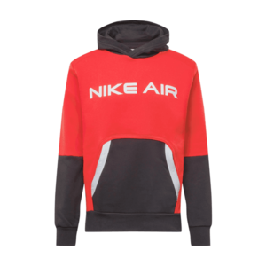 Nike Sportswear Bluză de molton roșu / negru / alb imagine