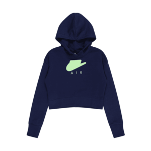 Nike Sportswear Bluză de molton 'Air' albastru închis / verde mentă imagine