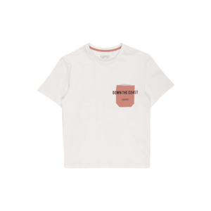 ESPRIT T-Shirt alb murdar / negru / roz pal imagine