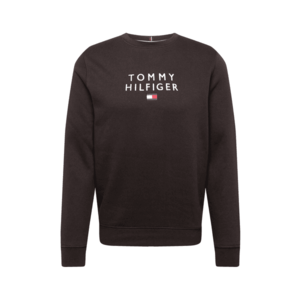TOMMY HILFIGER Bluză de molton negru / alb imagine