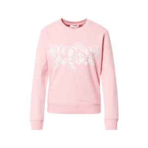 BOSS Casual Bluză de molton 'C_Elaboss2' roz / alb imagine