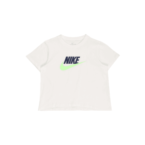 Nike Sportswear Tricou alb / bleumarin / verde kiwi imagine