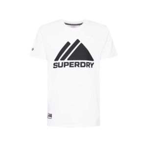 Superdry Tricou alb / negru / roșu / albastru marin imagine