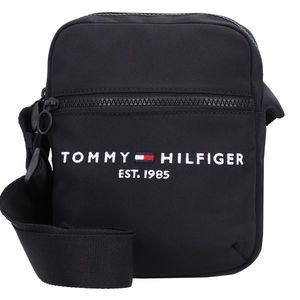 TOMMY HILFIGER Geantă de umăr negru / alb / roșu imagine