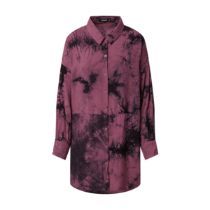 Missguided Rochie tip bluză roz pitaya / negru imagine