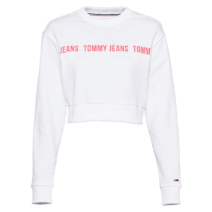 Tommy Jeans Bluză de molton alb / roz deschis imagine