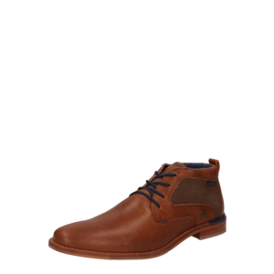 BULLBOXER Pantofi cu șireturi bleumarin / maro caramel imagine