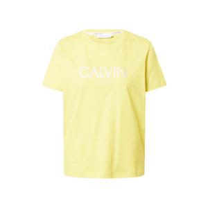 Calvin Klein Tricou galben / argintiu / alb imagine