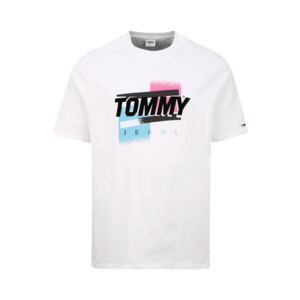 Tommy Jeans Plus Tricou alb / negru / roz / albastru imagine