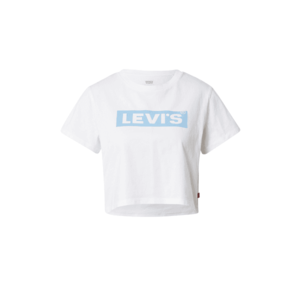 LEVI'S Tricou alb / albastru deschis imagine