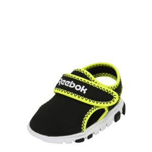 Reebok Sport Flip-flops negru / verde neon / alb imagine
