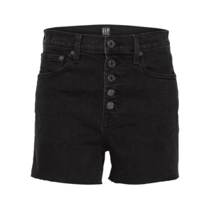 GAP pantaloni femei, culoarea negru, cu imprimeu imagine