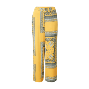 ONLY Pantaloni 'ALMA' galben / alb / negru imagine