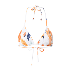 Seafolly Sutien costum de baie 'Shirred Slide' alb / bleumarin / portocaliu imagine