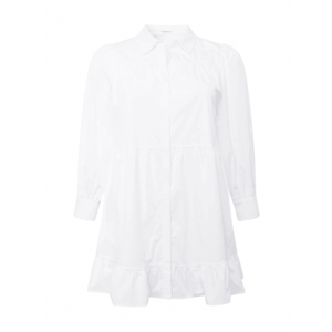 GLAMOROUS CURVE Rochie tip bluză alb imagine