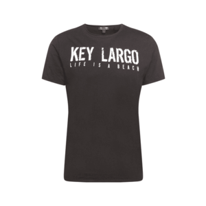 Key Largo Tricou negru / alb imagine