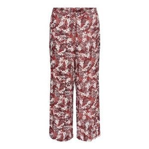 ONLY Carmakoma Pantaloni 'BANDI' alb / negru / albastru porumbel / roșu ruginiu imagine