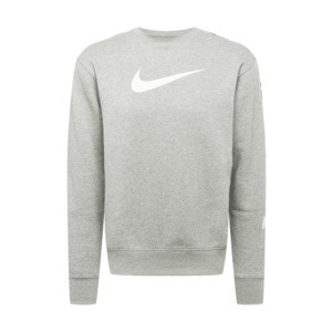 Nike Sportswear Bluză de molton 'REPEAT' gri amestecat / alb imagine
