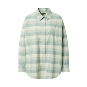 WEEKDAY Bluză 'Edyn' verde mentă / verde deschis / alb lână imagine