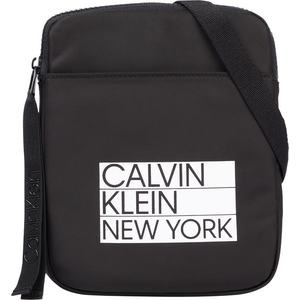 Calvin Klein Geantă de umăr negru / alb imagine
