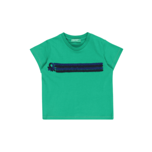 UNITED COLORS OF BENETTON Tricou verde deschis / albastru regal / negru imagine
