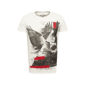 Key Largo Tricou 'NIGHTHAWK' alb murdar / negru / roșu imagine