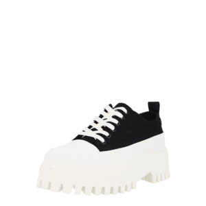 BRONX Pantofi cu șireturi negru / alb imagine