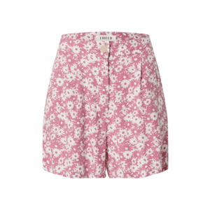 EDITED Pantaloni cutați 'Lyla' roz deschis / alb imagine