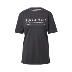 NA-KD Tricou 'Friends' gri metalic / alb imagine