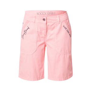 Soccx Pantaloni albastru închis / roz imagine