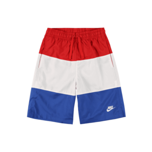 Nike Sportswear Pantaloni alb / roși aprins / albastru regal imagine