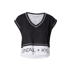 KENDALL + KYLIE Tricou alb / negru imagine