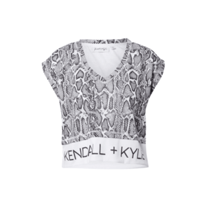 KENDALL + KYLIE Tricou alb / negru imagine